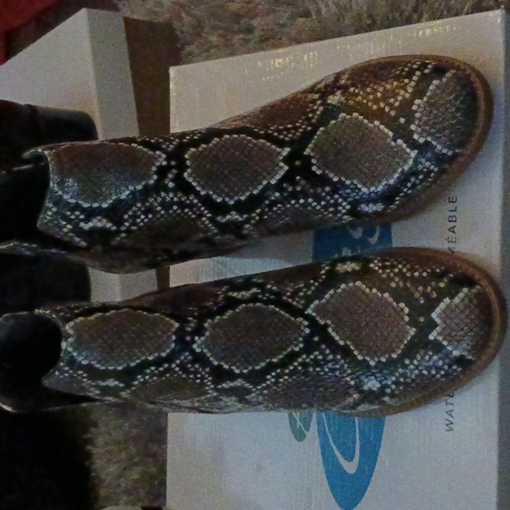 New Snakeskin Ankle Boot - Picture 6 of 7